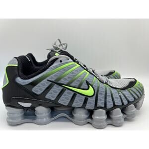 Nike Shox TL Wolf Grey Lime Blast Running Shoes AV3595-005 Size M8.5 /W10